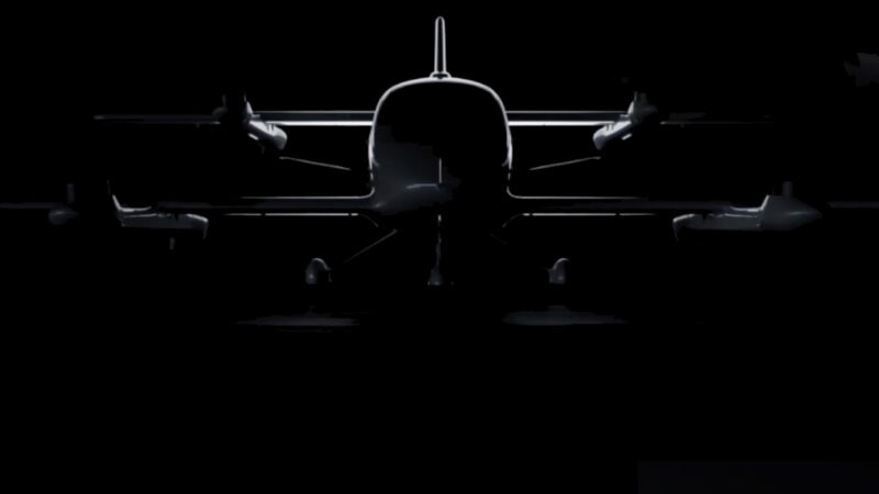 Teaser EHang pour le VT35, un eVTOL sans pilote destiné au transport de passagers sur de longues distances