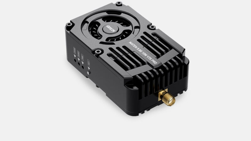 GePRC commercialise le Maten 10W VTX Pro, un émetteur vidéo analogique 5.8 GHz de 10 Watts (!!)