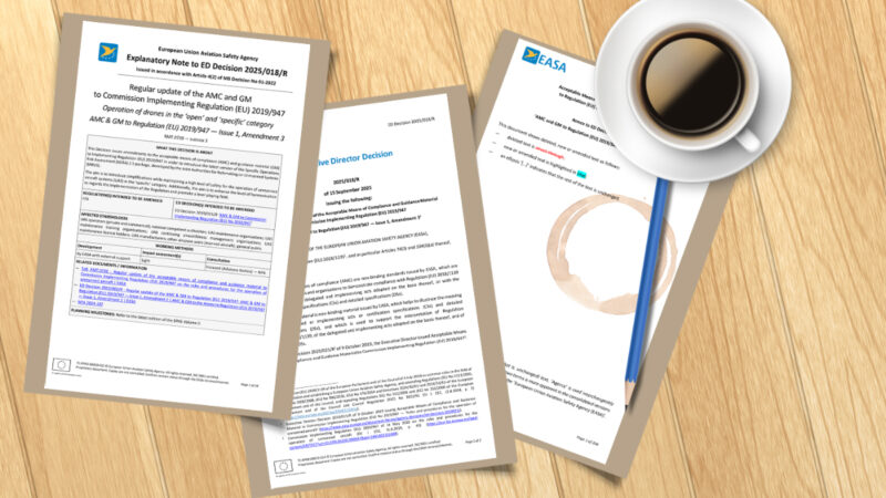 L’EASA a publié la Décision 2025/018/R pour introduire la SORA 2.5