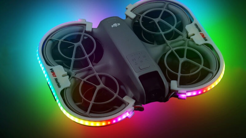 ViFly présente le NeoHalo LED Light Strip, pour donner des couleurs au DJI Neo