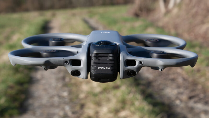 Premières images filmées avec l’Avata 360 de DJI