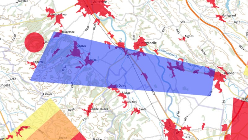 Région de Cintegabelle : les interdictions de vol en drone en 2026 et 2027