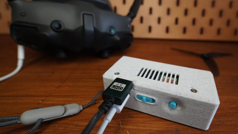 FPVConnect : un boitier pour diffuser le retour vidéo des masques DJI sur une sortie HDMI