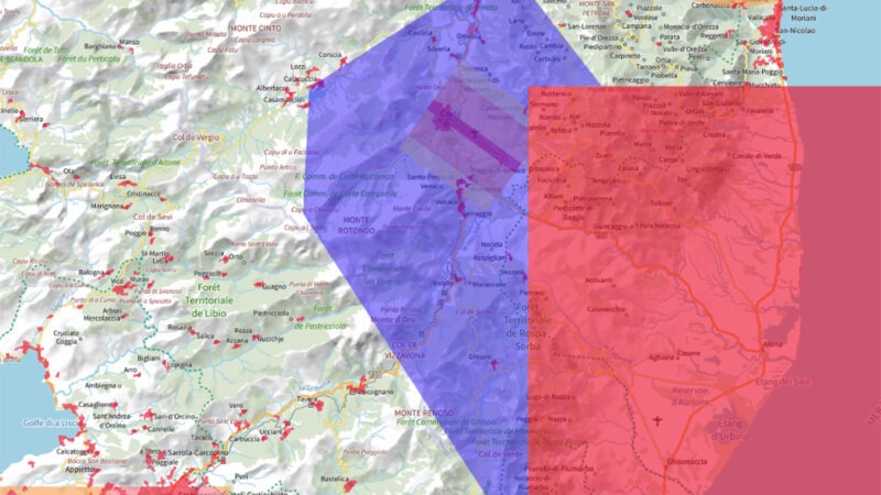 Région de Corte : les interdictions de vol en drone en avril et mai 2026
