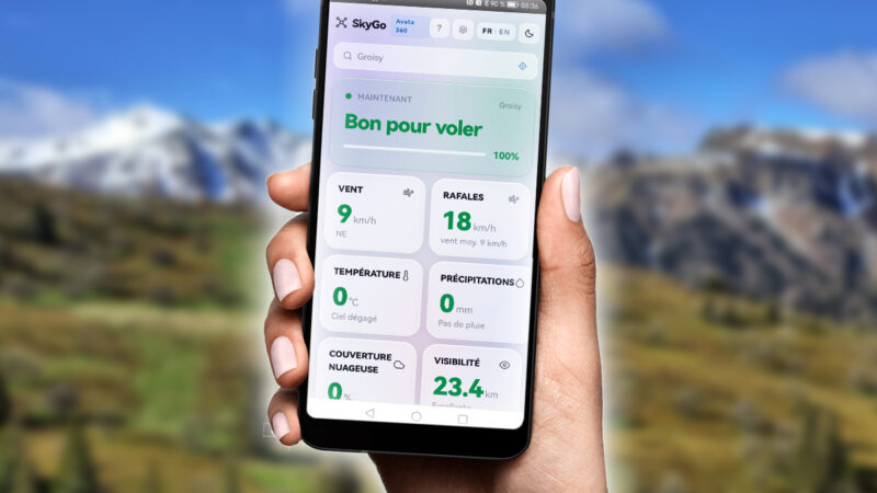 SkyGo, une web app météo pour smartphones dédiée aux drones