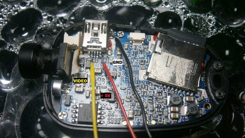 Soudures camera 808 16 HD FPV