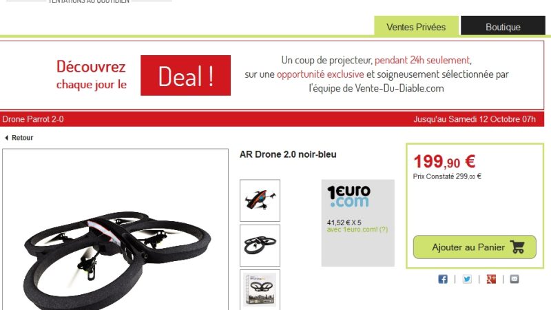 AR.Drone 2 a 199 euros