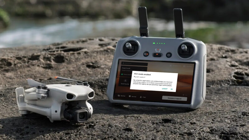Drone Tweaks fonctionne avec la radiocommande DJI RC 2 pour activer le mode FCC et dépasser la limitation de 120 mètres