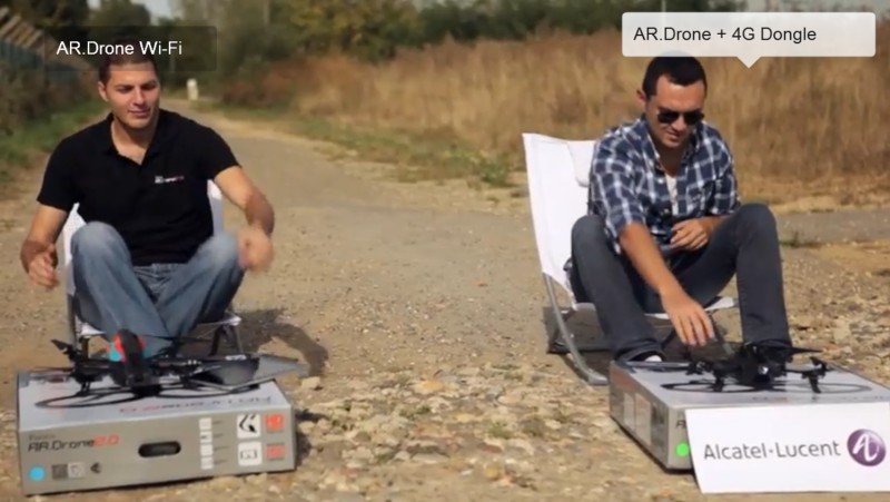 L&rsquo;AR.Drone 2 piloté à 1 kilomètre !