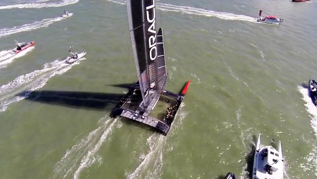 DJI Phantom et l&rsquo;America&rsquo;s cup
